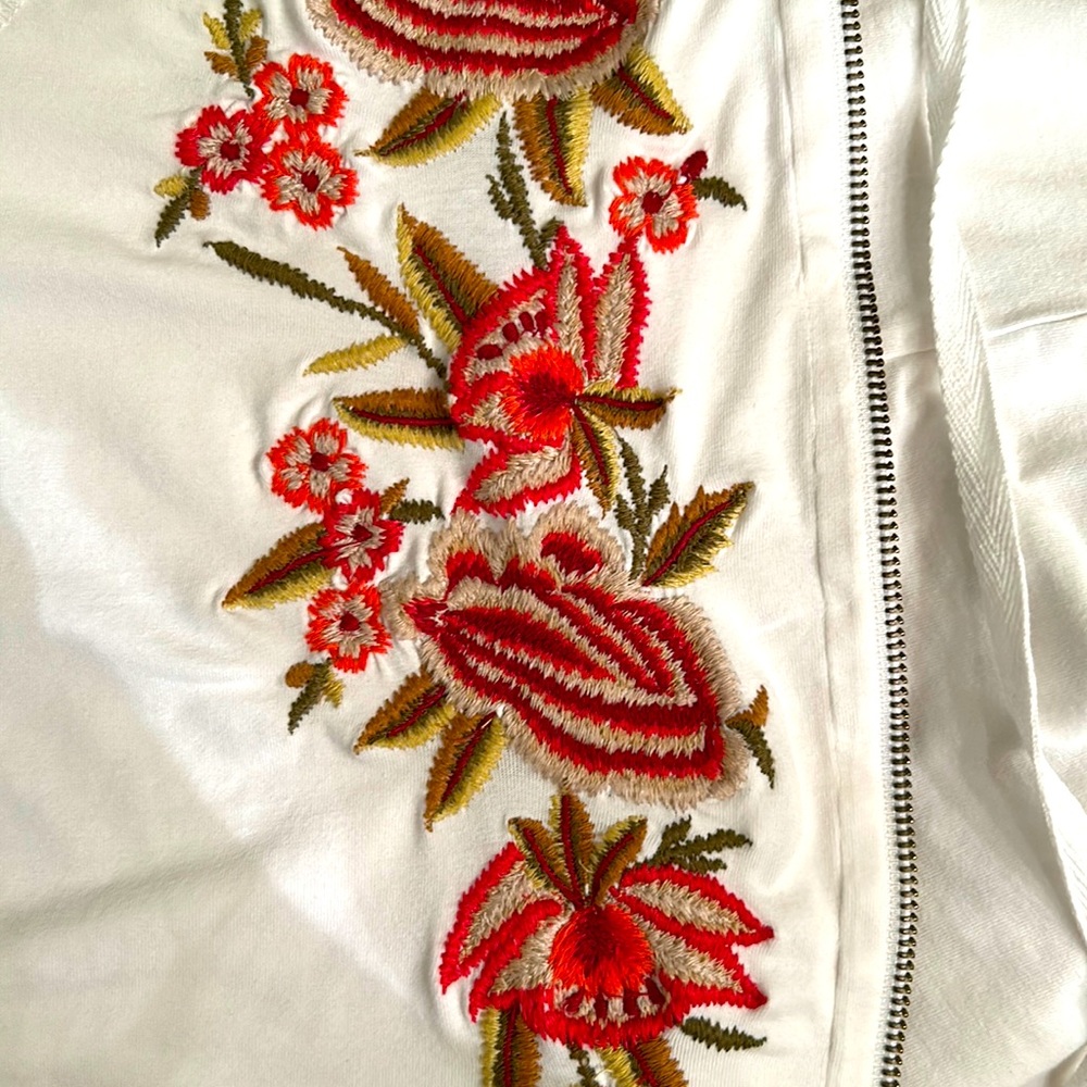 Caite embroidered hoodie sweatshirt